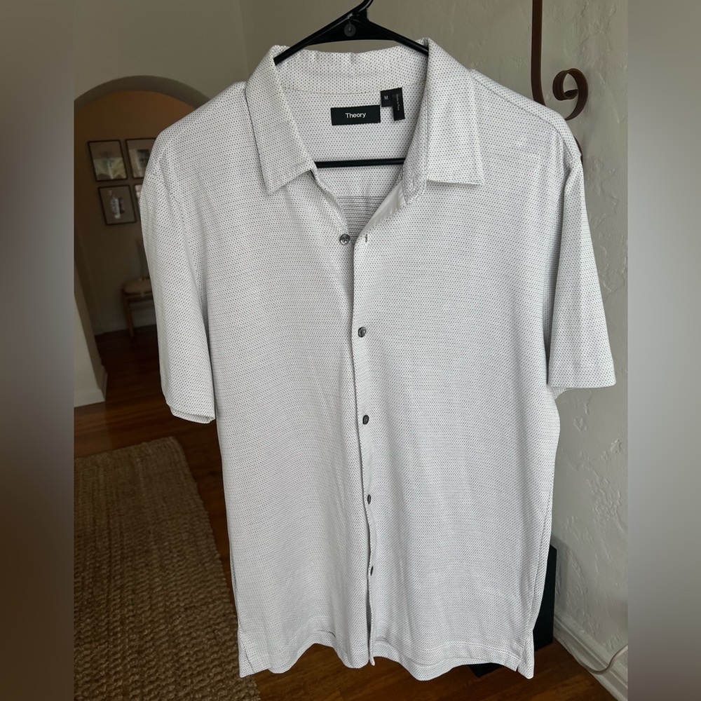 Mens Theory short sleeve button down. Perfect for summer!